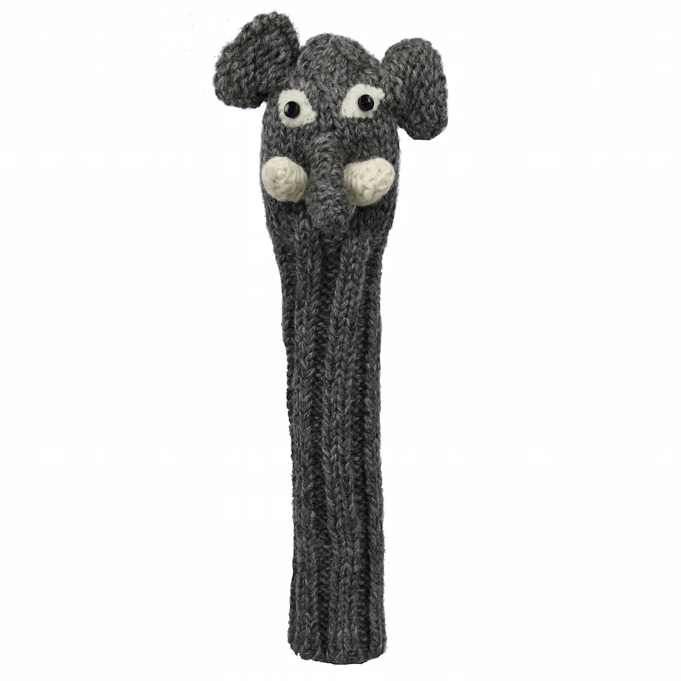 Sunfish pletený vlnený headcover – Slon