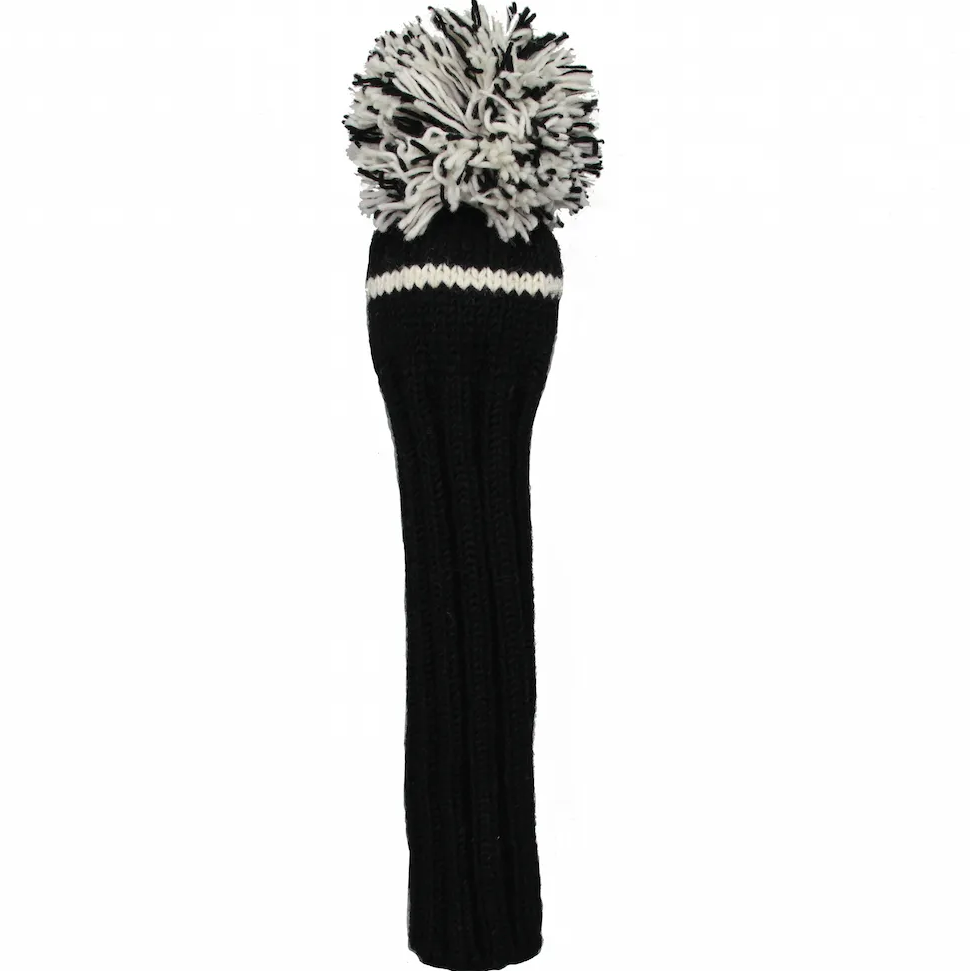 Sunfish pletený vlnený headcover – čierna a biela