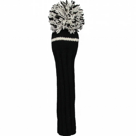 Sunfish pletený vlnený headcover – čierna a biela