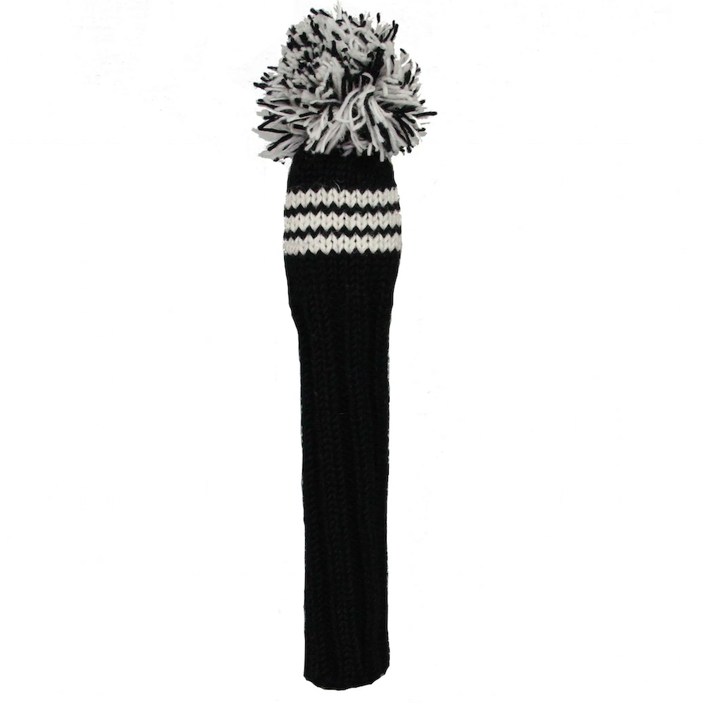 Sunfish pletený vlnený headcover – čierna a biela