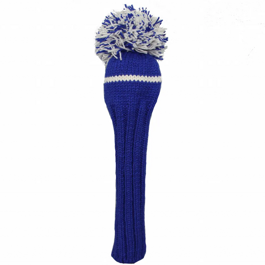 Sunfish pletený vlnený headcover – modrá a biela