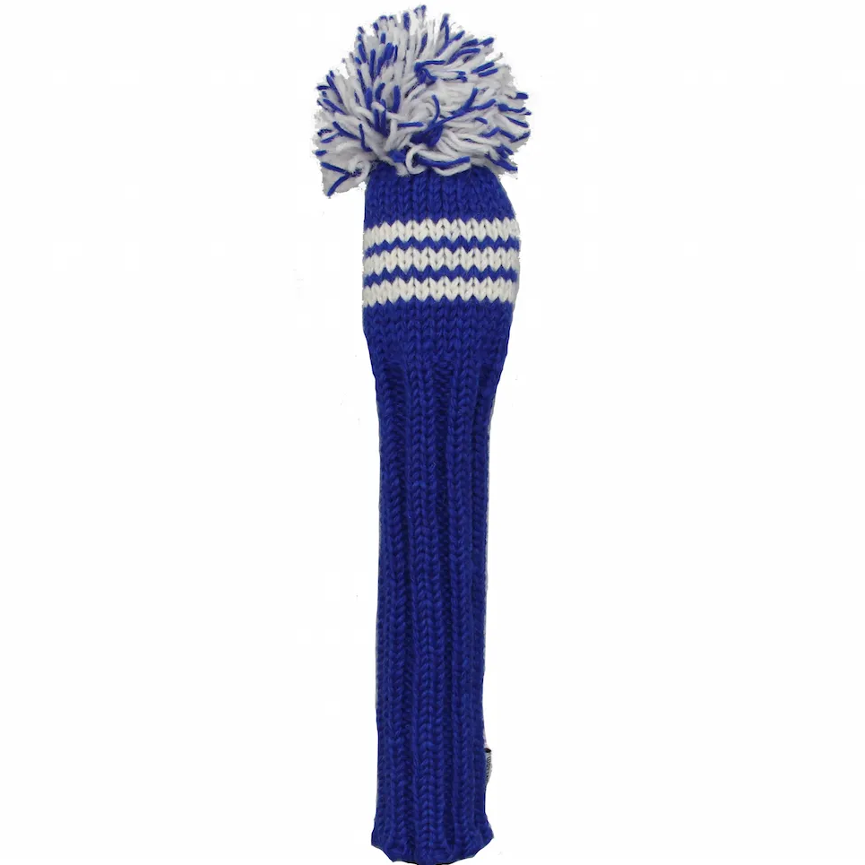 Sunfish pletený vlnený headcover – modrá a biela