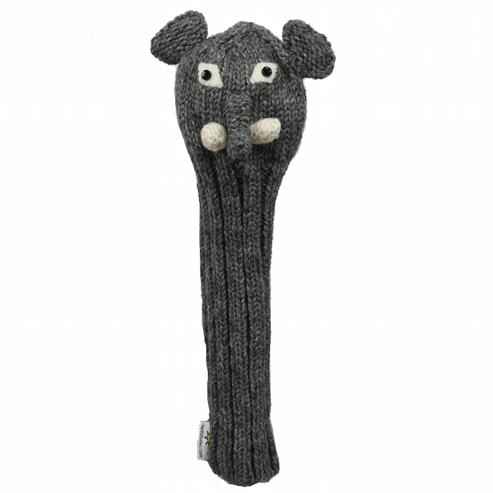 Sunfish pletený vlnený headcover – Slon