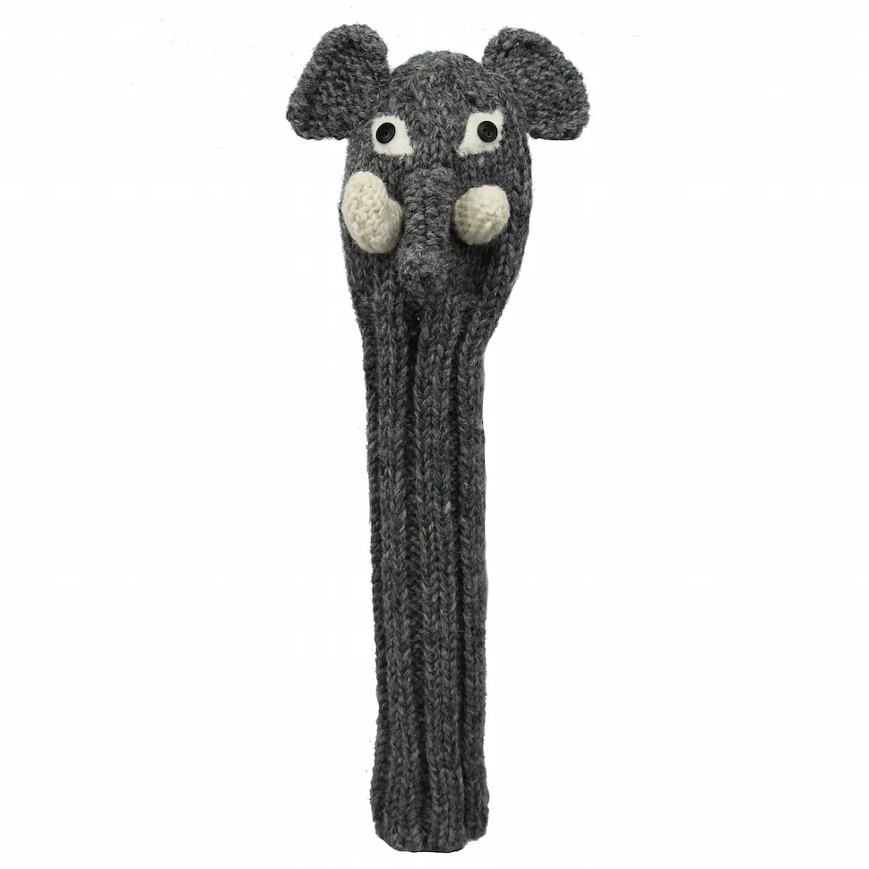 Sunfish pletený vlnený headcover – Slon