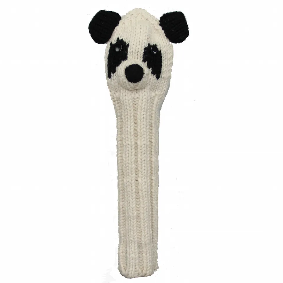 Sunfish pletený vlnený headcover – Panda