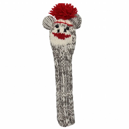 Sunfish pletený vlnený headcover – Sock Monkey