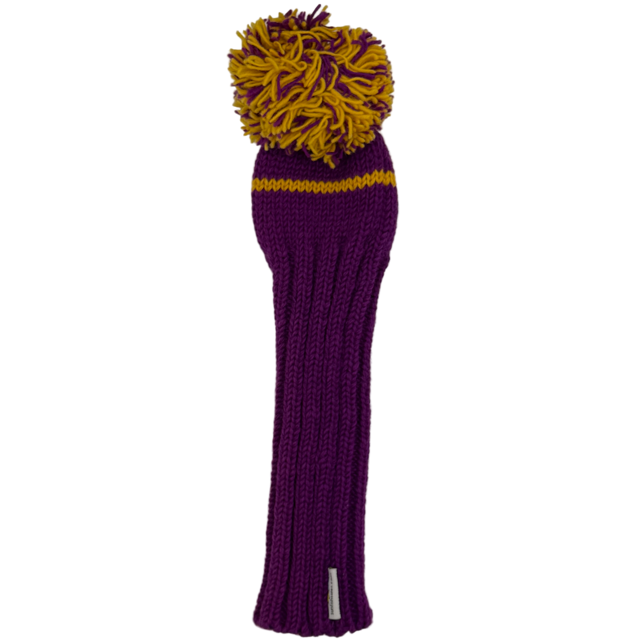 Sunfish pletený vlnený headcover – fialová a žltá