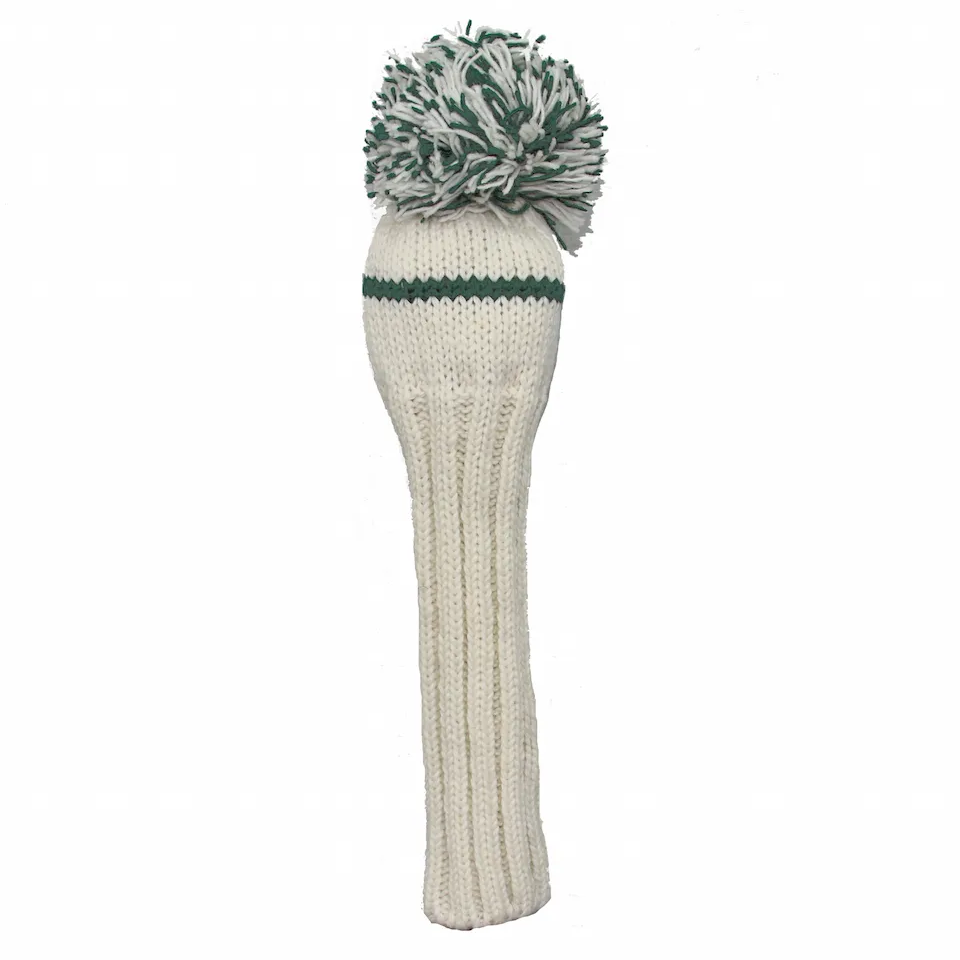 Sunfish pletený vlnený headcover – biela a zelená