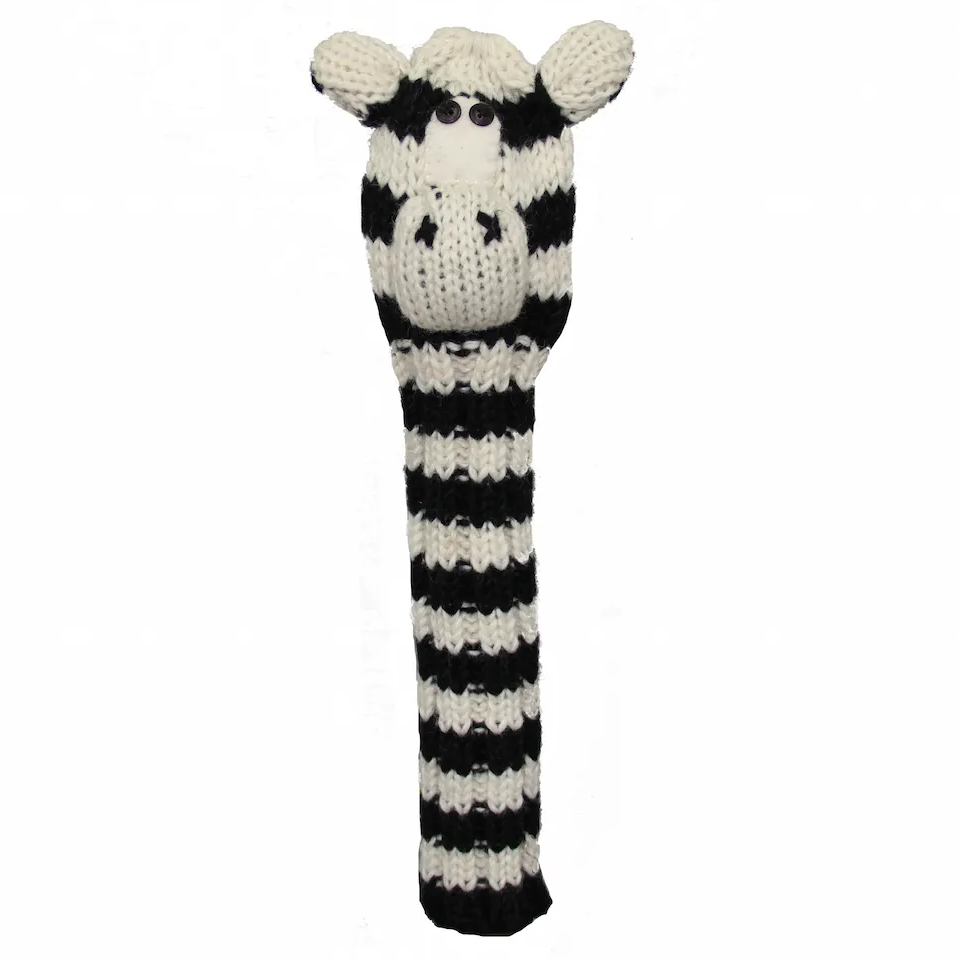 Sunfish pletený vlnený headcover – Zebra