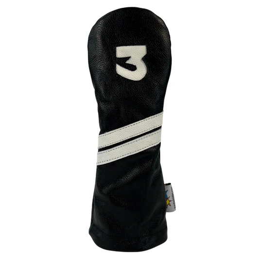 Sunfish kožený headcover - čierna a biela