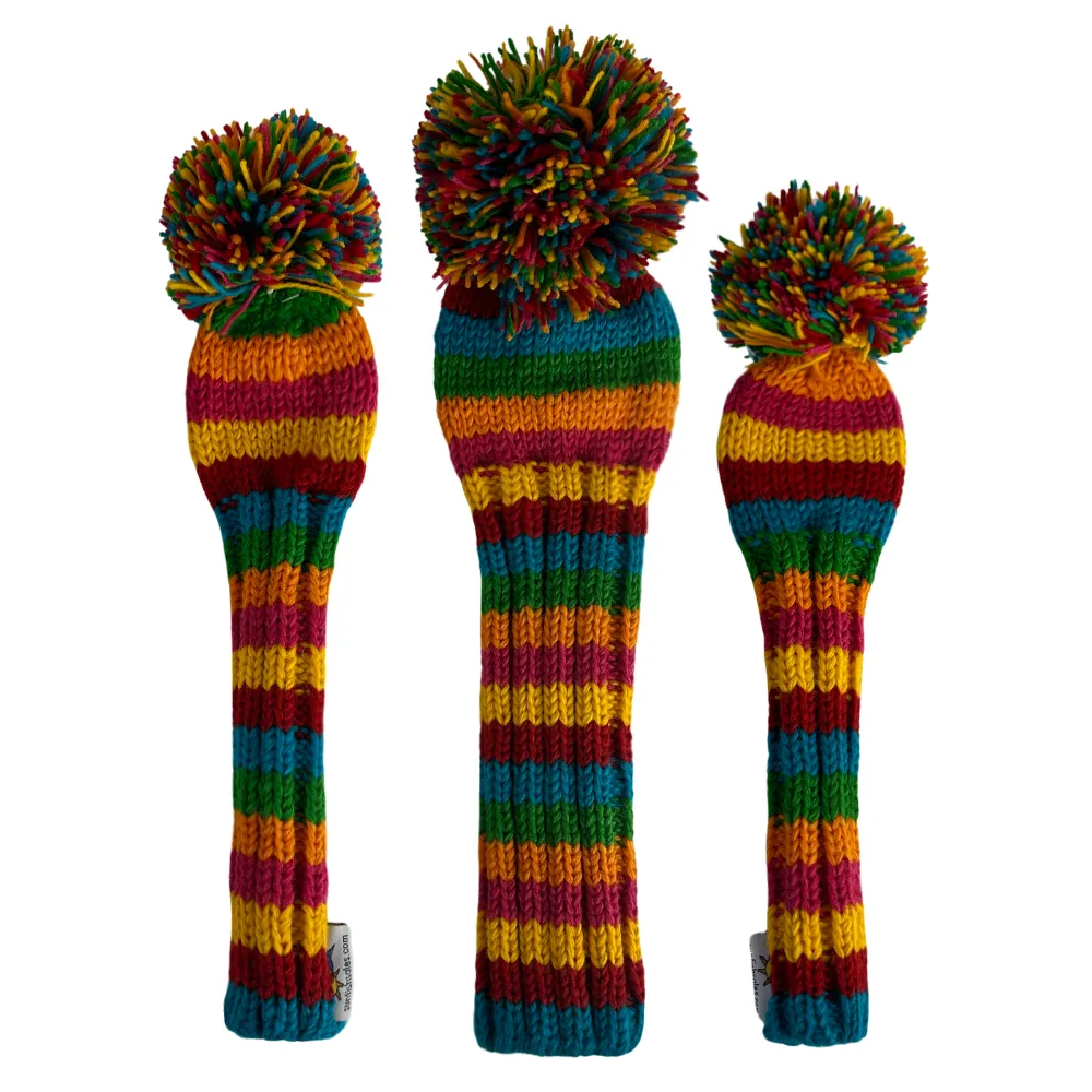 Sunfish pletený vlnený headcover – Candy Stripe